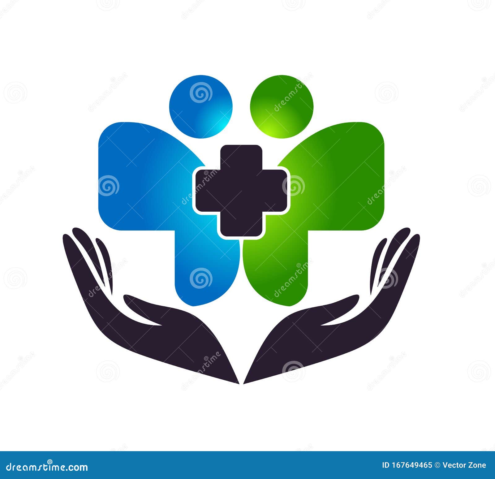 People in Hands Care Clinic People New Healthy Life Care Logo Design ...