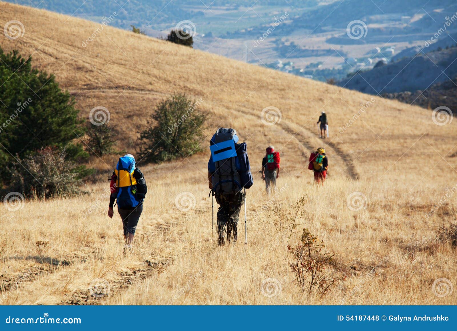 People in hike stock photo. Image of outdoors, backpacking - 54187448