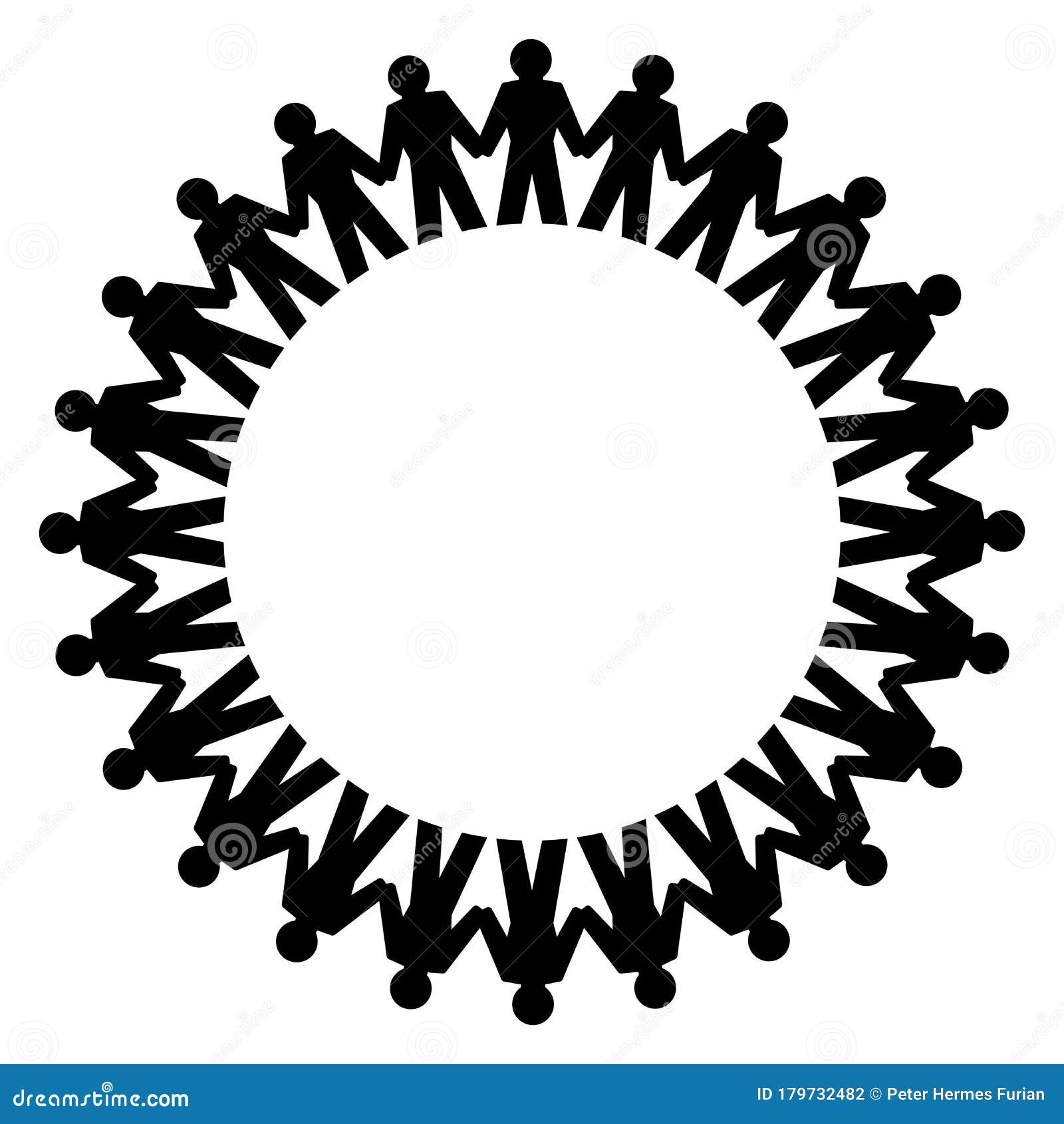 People Holding Hands Together In A Circle