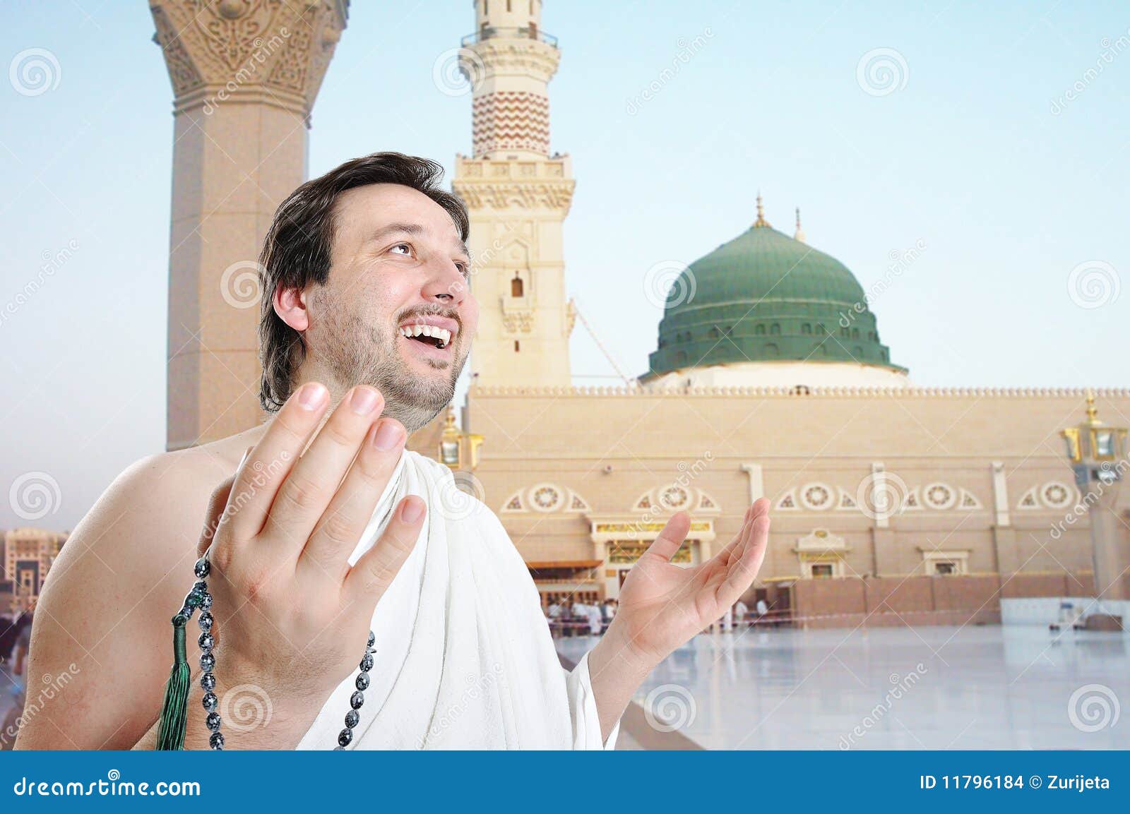 People on Holy Islamic Duty in Madina Stock Photo - Image of ...