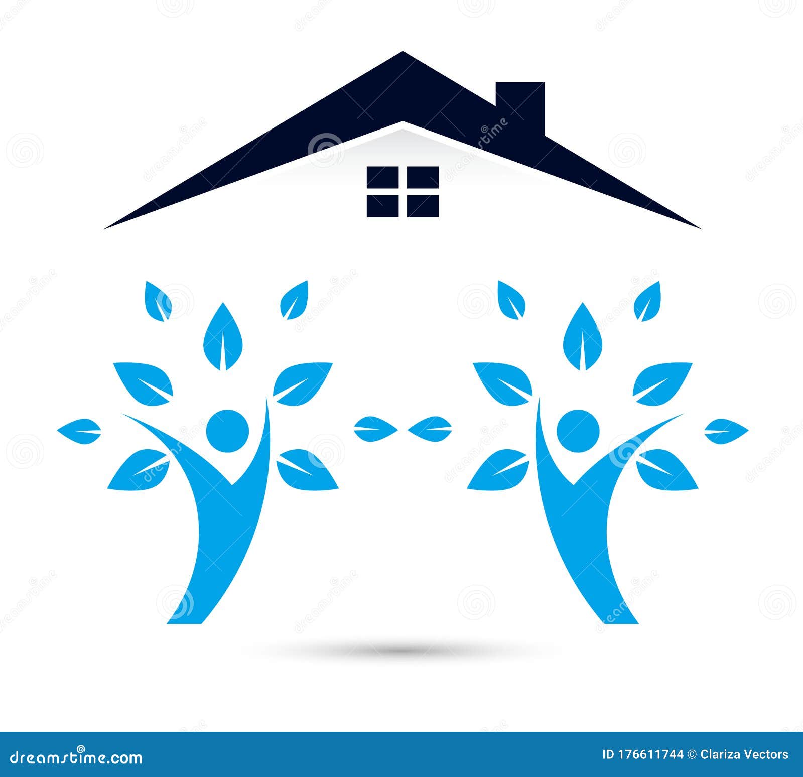 People Home Family Care Logo Vector. Romantic, Concept. Stock Vector ...