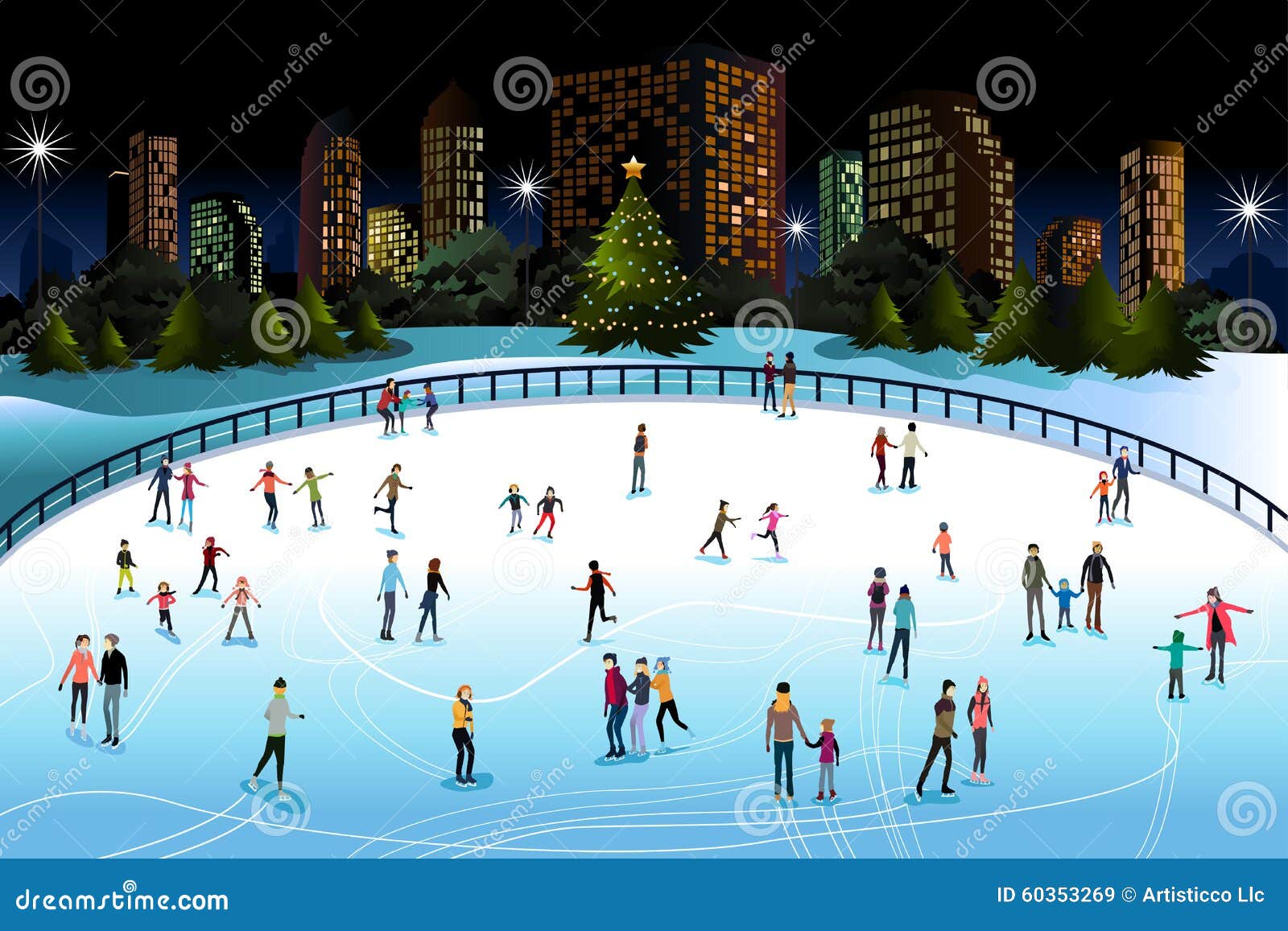 ice skating rink clip art