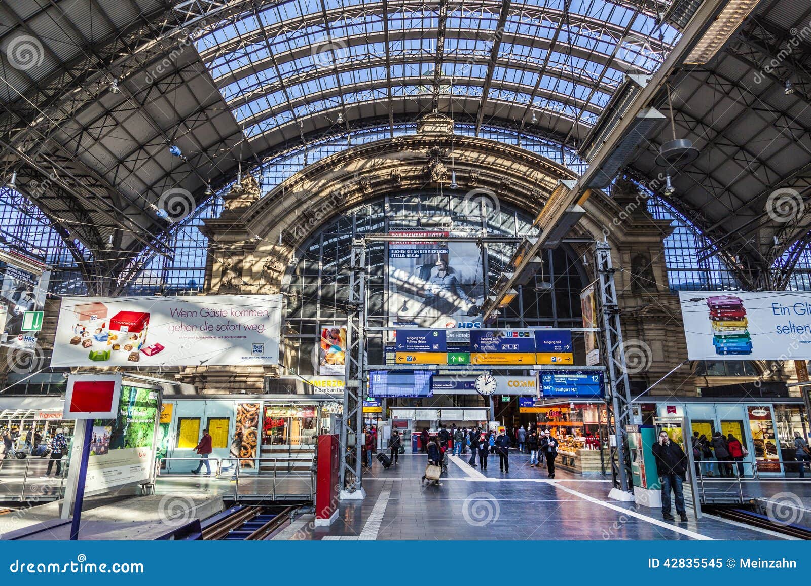 People Inside the Frankfurt Central Station Editorial Image - Image of ...