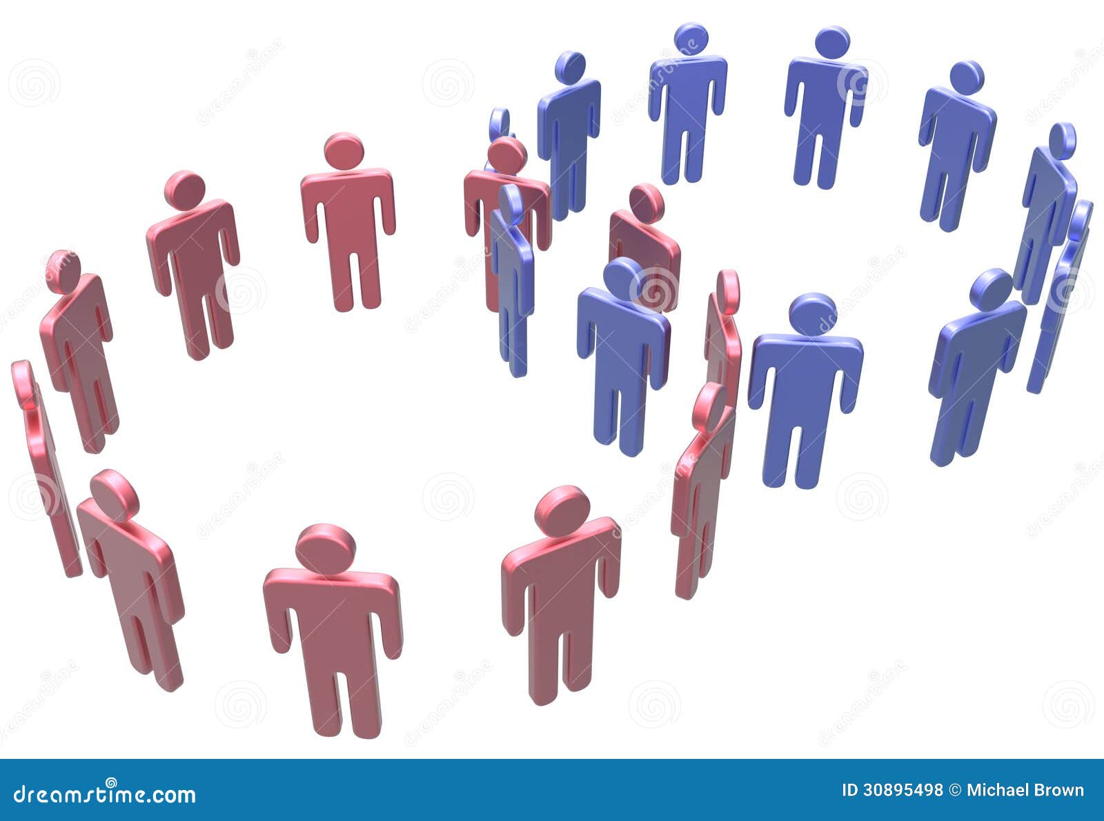 People Join Merge Social Two Circles Royalty Free Stock Photos - Image