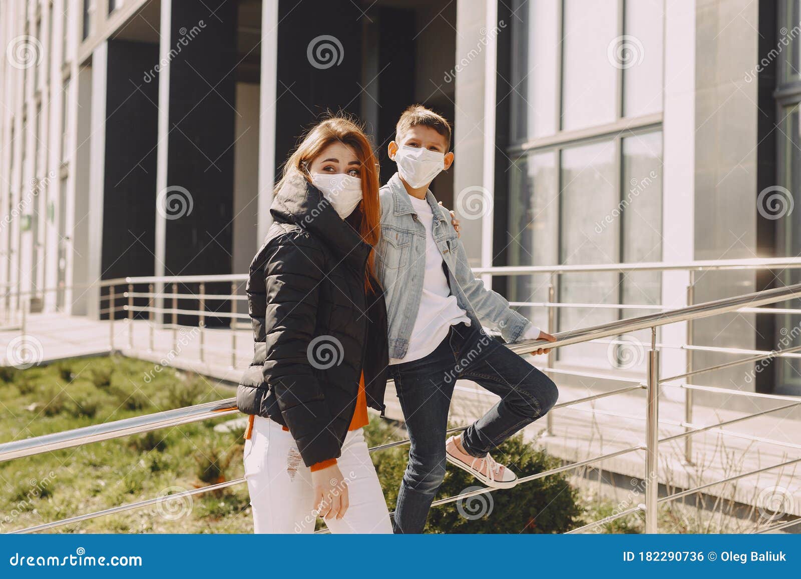 People in a Mask Standing on the Street Stock Photo - Image of adult ...