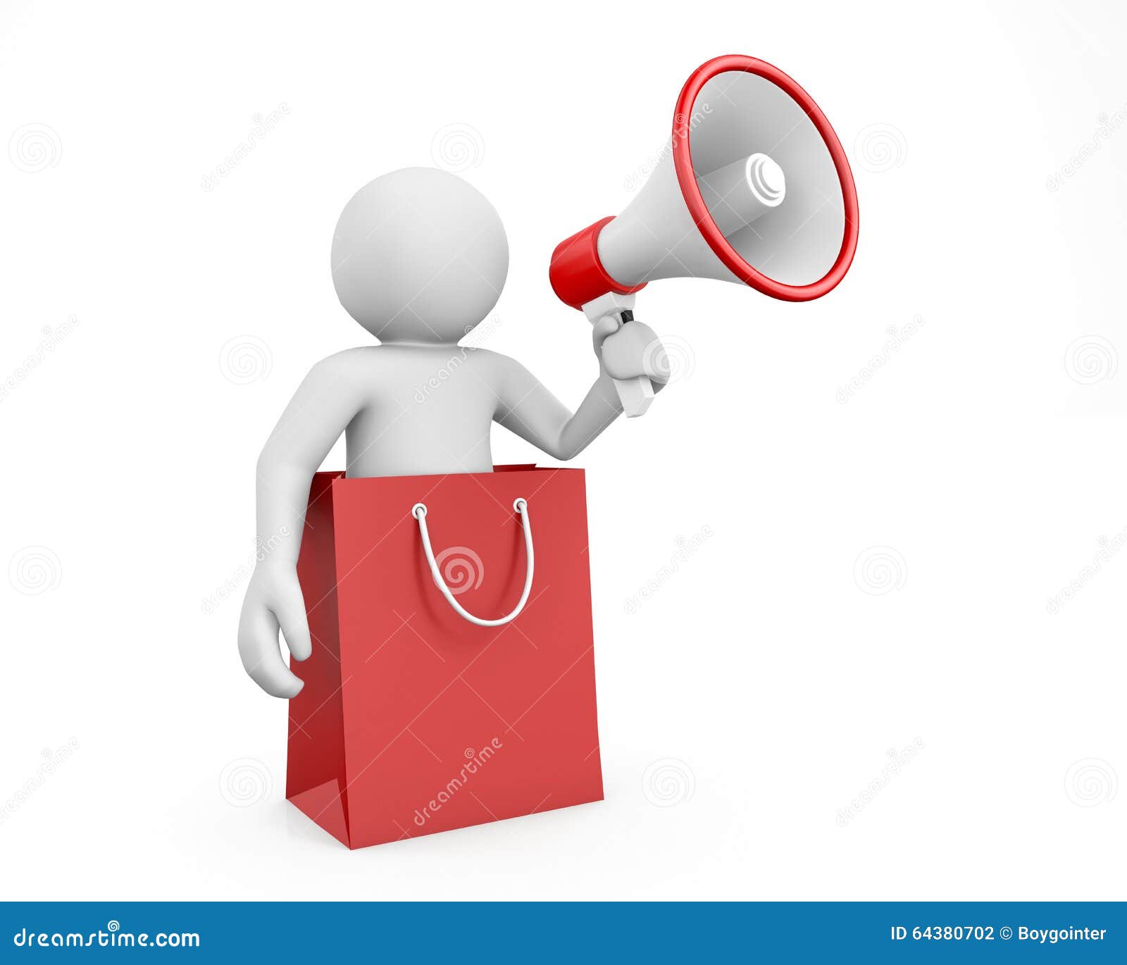 People megaphone bag stock illustration. Illustration of concepts