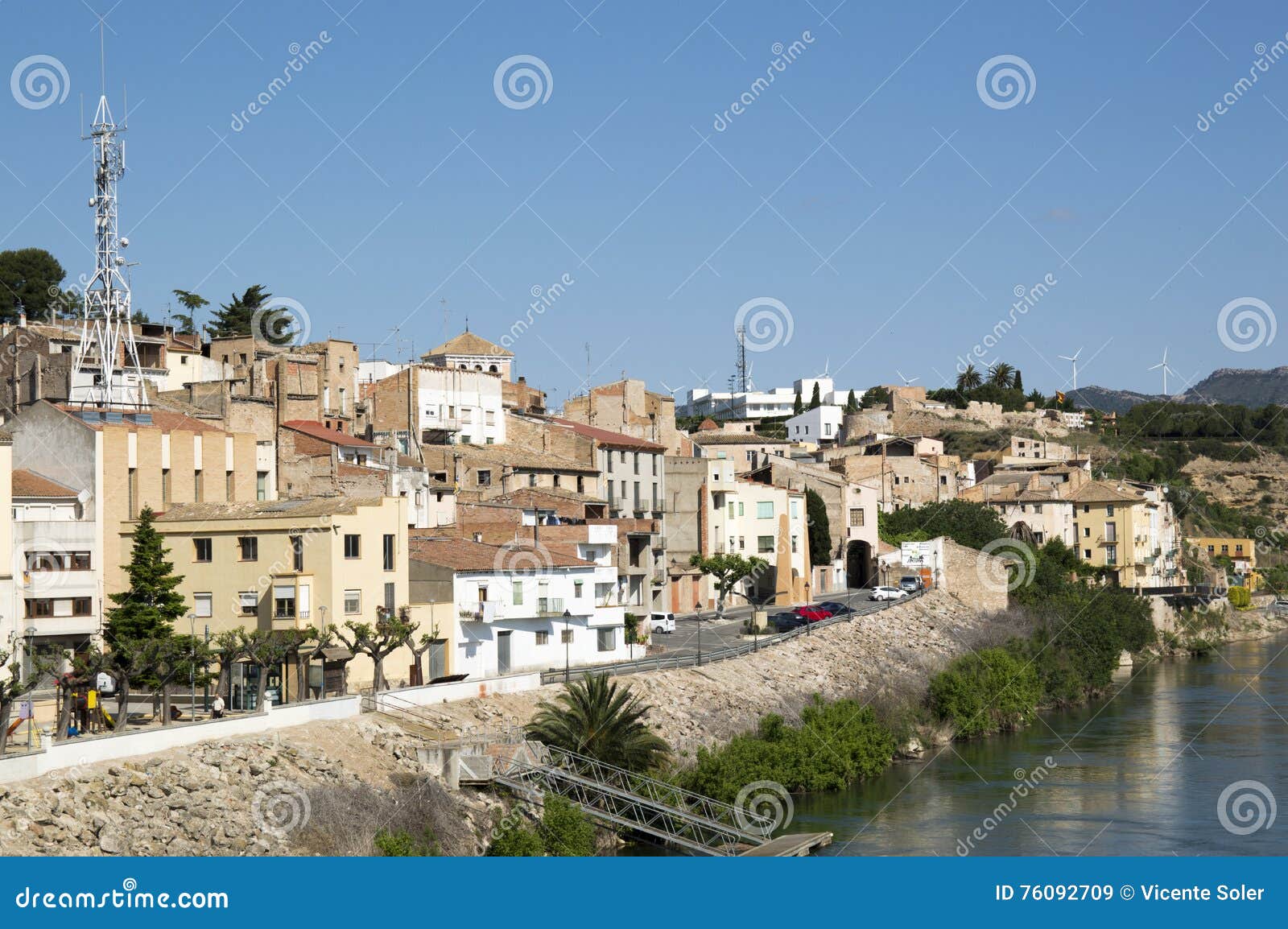 The people of Mora d ebre stock image. Image of architecture 76092709