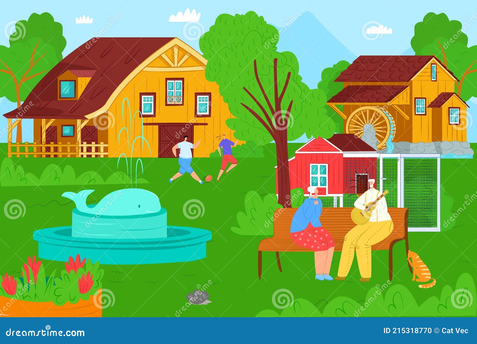People Old Man Woman with Child Character at Cartoon Village Nature, Vector Illustration. Happy Family Outdoor House Stock Vector - Illustration of family, isolated: 215318770 People Old Man Woman with Child Character at Cartoon Village Nature, Vector Illustration. Happy Family Outdoor House Stock Vector - Illustration of family, isolated: 215318770