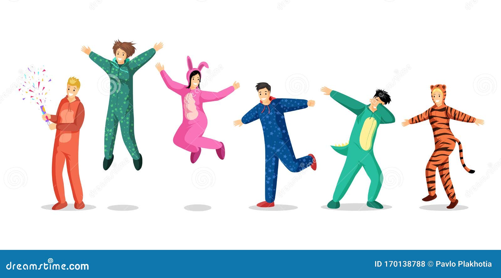 People in Pajamas Vector Illustrations Set. Happy Teenage Girls and Boys in Colorful Costumes, Children in Funny Pyjamas Stock Vector - Illustration of night, friendship: 170138788 People in Pajamas Vector Illustrations Set. Happy Teenage Girls and Boys in Colorful Costumes, Children in Funny Pyjamas Stock Vector - Illustration of night, friendship: 170138788