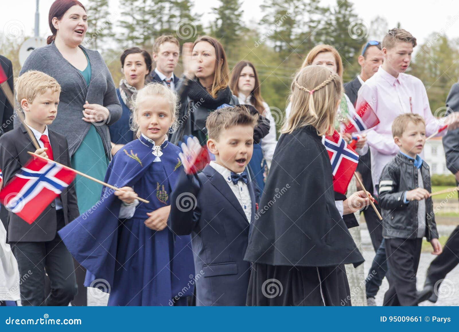 People On Parde Before School In Verdal Norway Editorial Photo Image Of Norway People