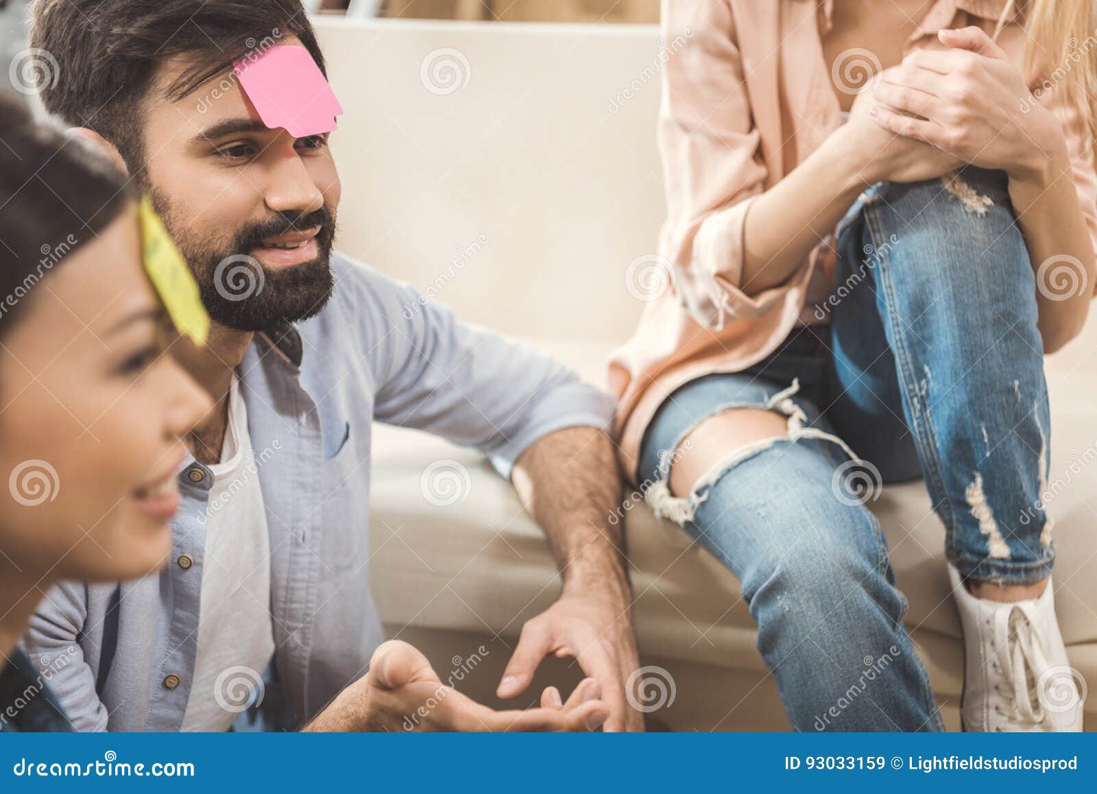 People Playing Game Guess Who Stock Image - Image of home, engrossed