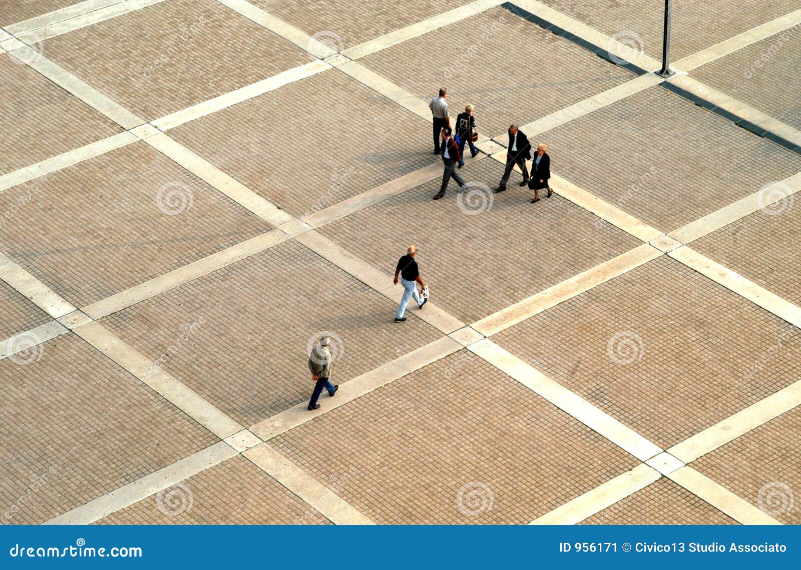 people in plaza