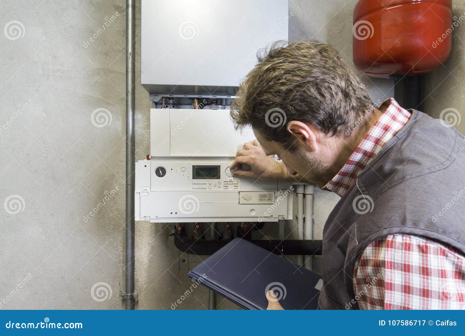 A Condensation Gas Boiler Ventilation Pipe On The Exterior Of A House