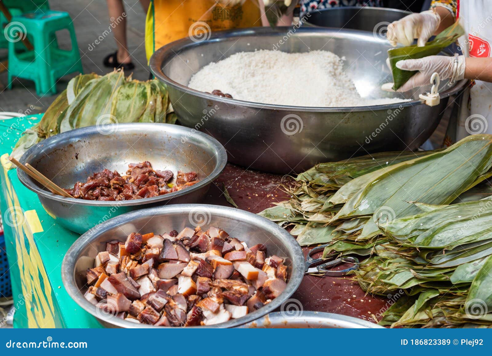 Zhongzi, A Traditional Chinese Sticky Rice Dish Eaten During The Dragon