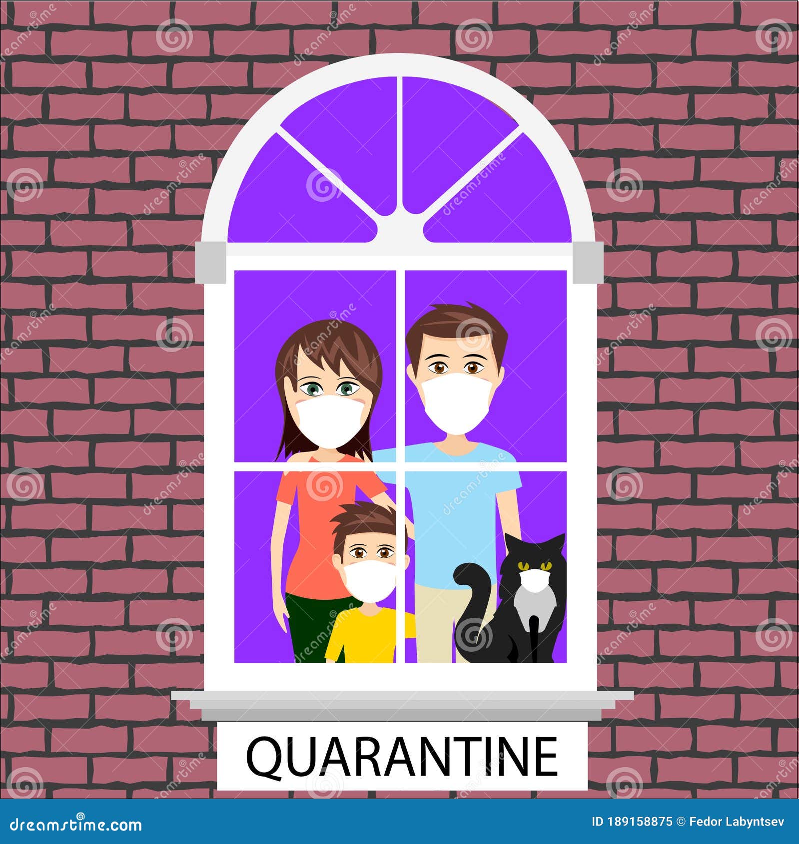 people quarantined at home  