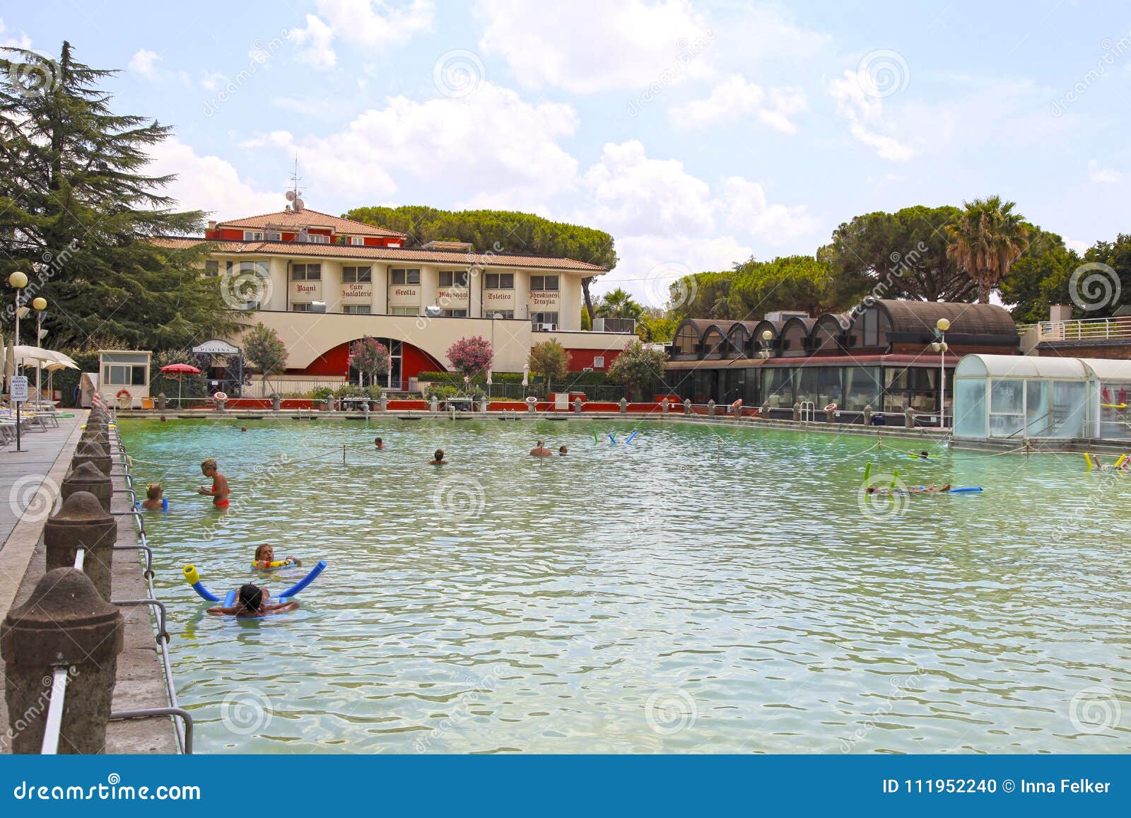 People Relax in Natural Hot Pool of Terme Dei Papi Meaning Spa of the  Popes, Viterbo, Italy. Editorial Image - Image of geothermal, european:  111952240