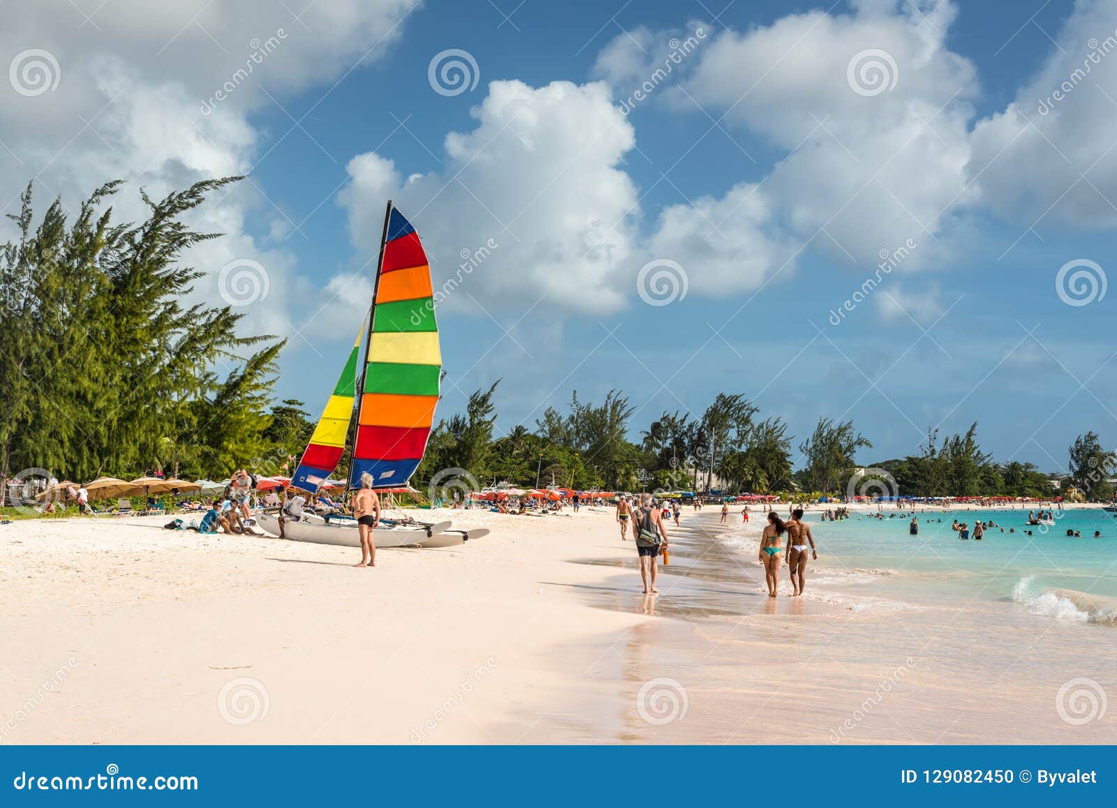 People Relaxing On The Brownes Beach In Barbados Caribbean Editorial Image Image Of Outdoor
