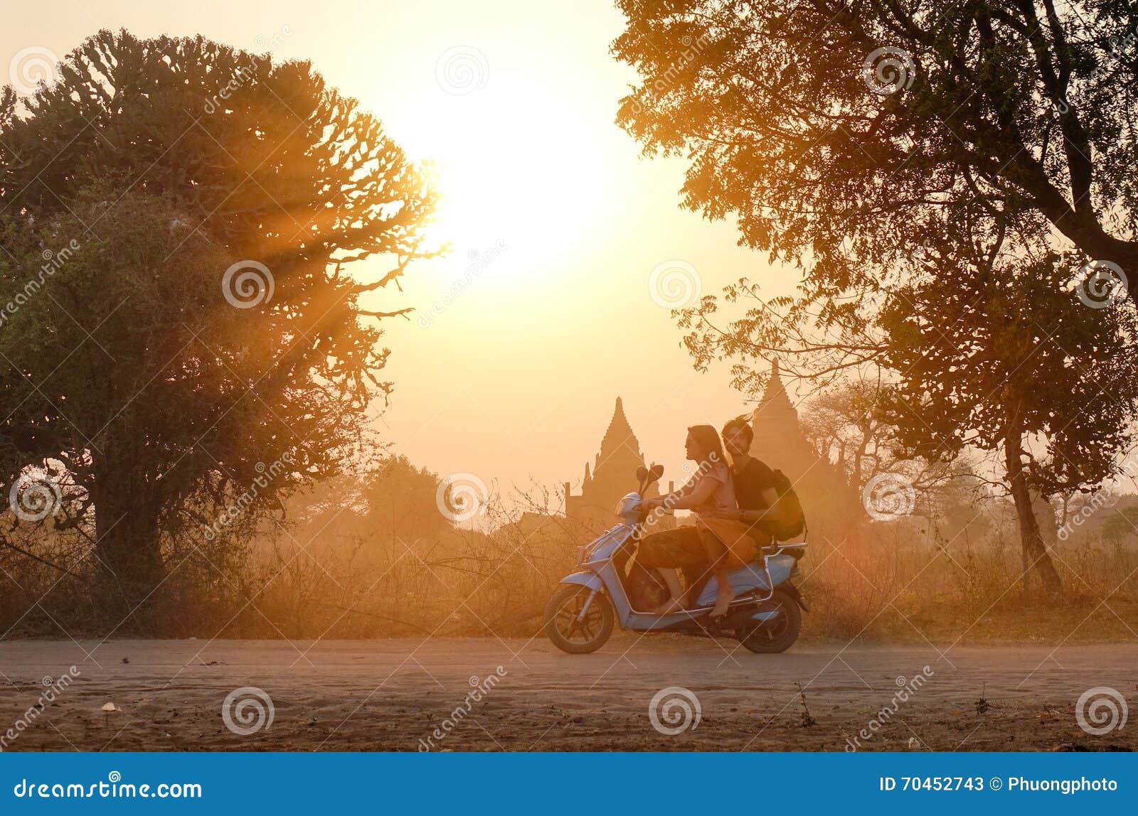 People Ride Ebike in Bagan, Myanmar Editorial Stock Photo Image of