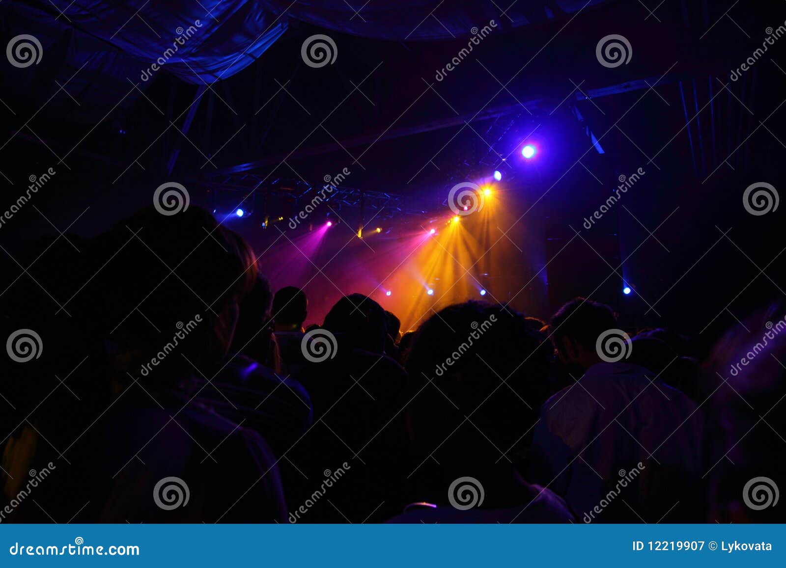 People before rock concert stock image. Image of stage - 12219907