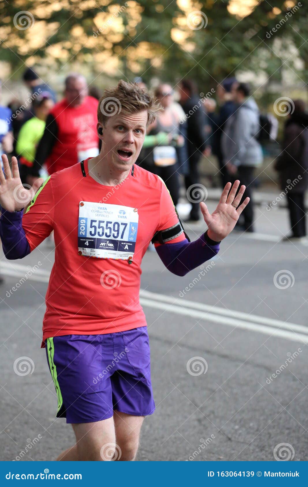 Marathon NYC 2019 Sport Event in Central Park Editorial Stock Image