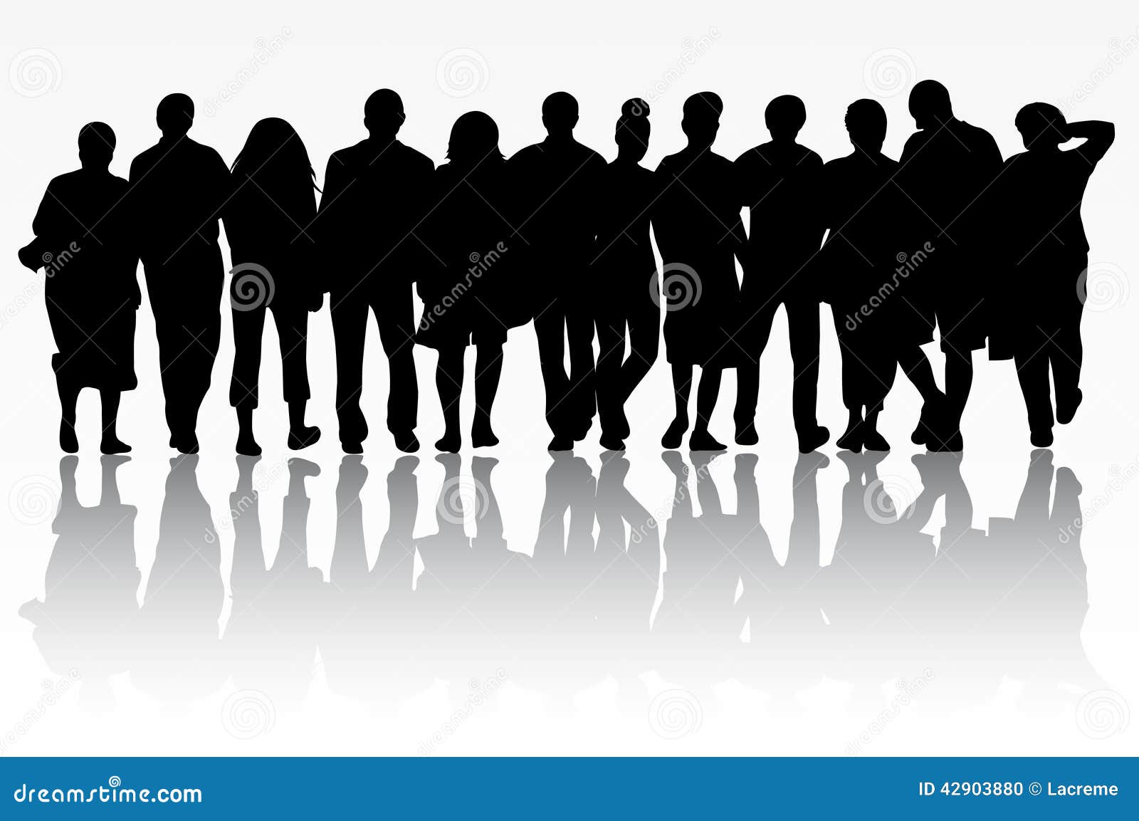 People silhouettes stock vector. Illustration of happy - 42903880