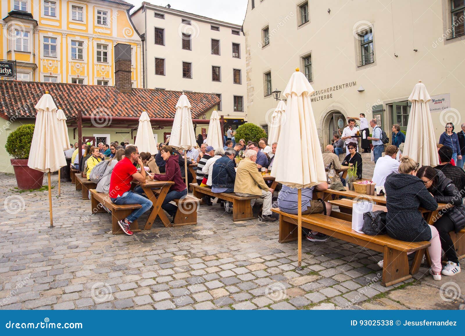 People Sit Outside a Restaurant Editorial Stock Photo - Image of warm