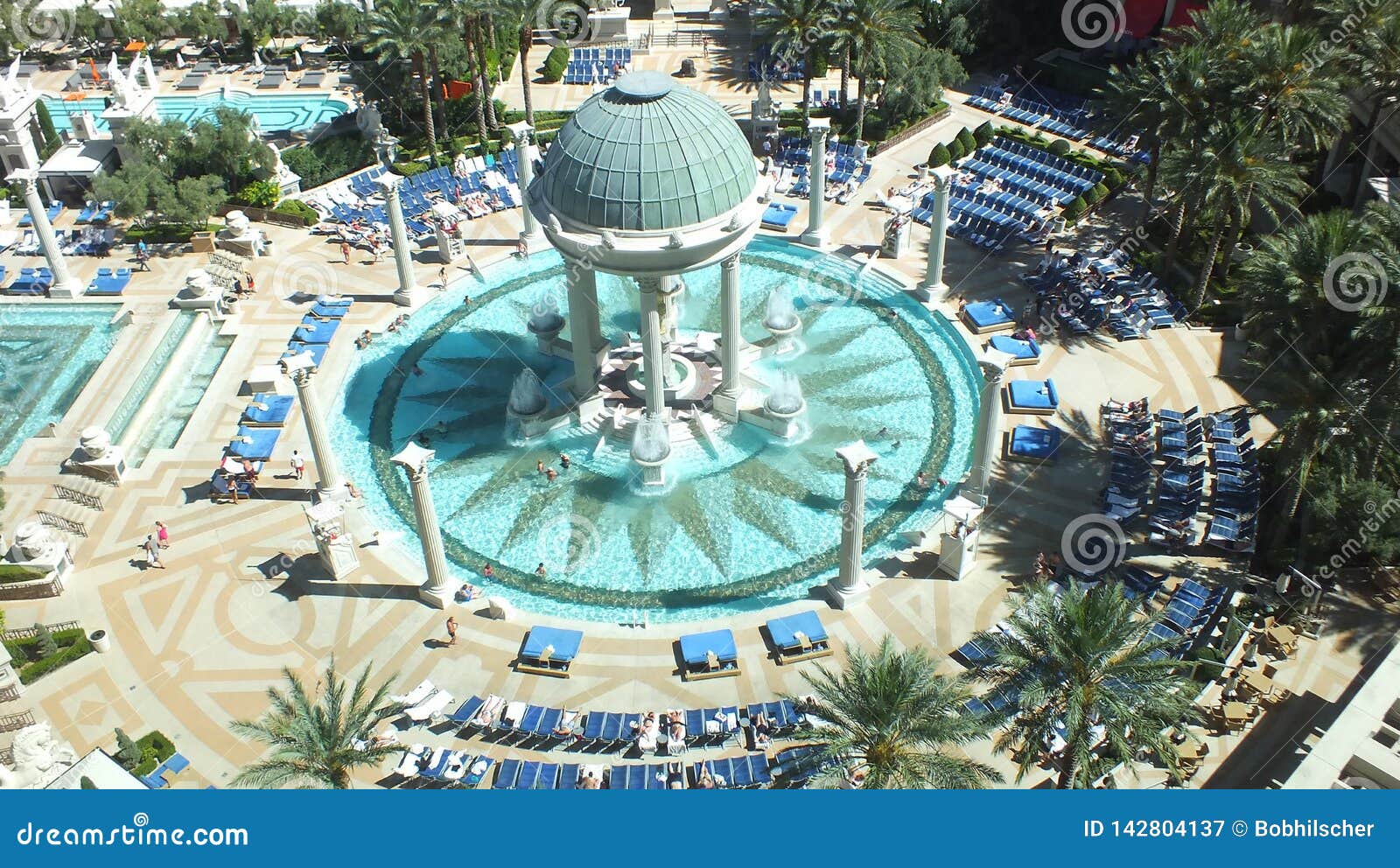 People Swimming and Relaxing at the Caesars Palace Casino Pool Editorial  Photography - Image of place, landmark: 142804137