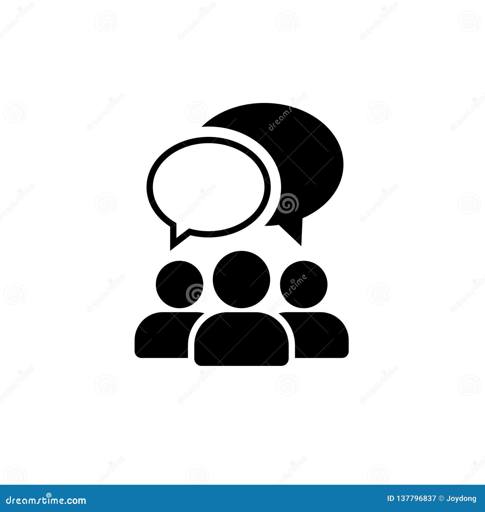 people talking icon. one of set web  icons.