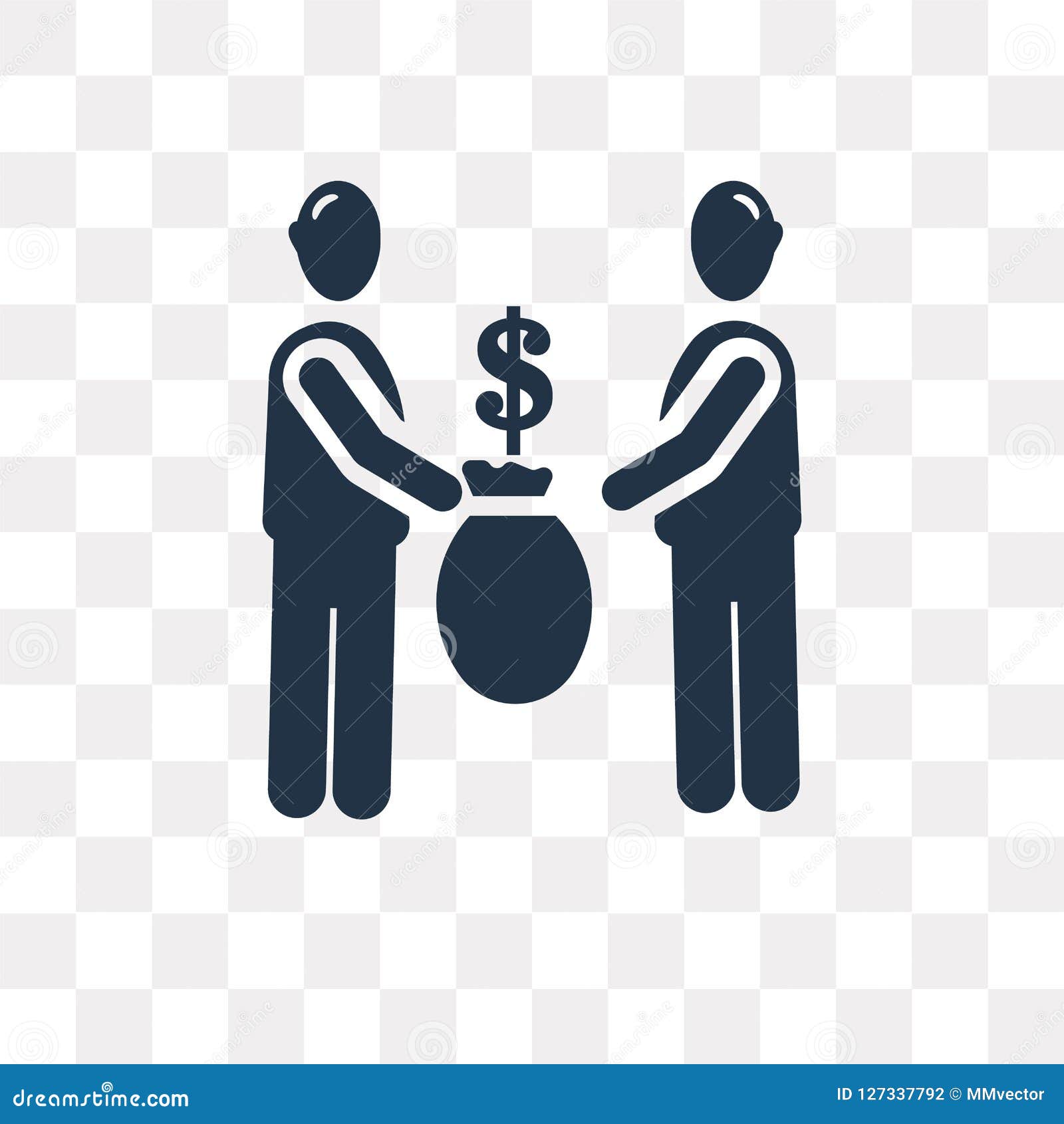 People Trading Vector Icon Isolated On Transparent ...