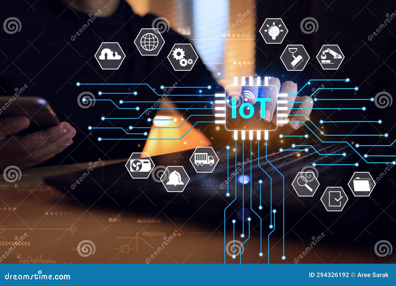 Internet of things stock photo. Image of house, controlled 294326192