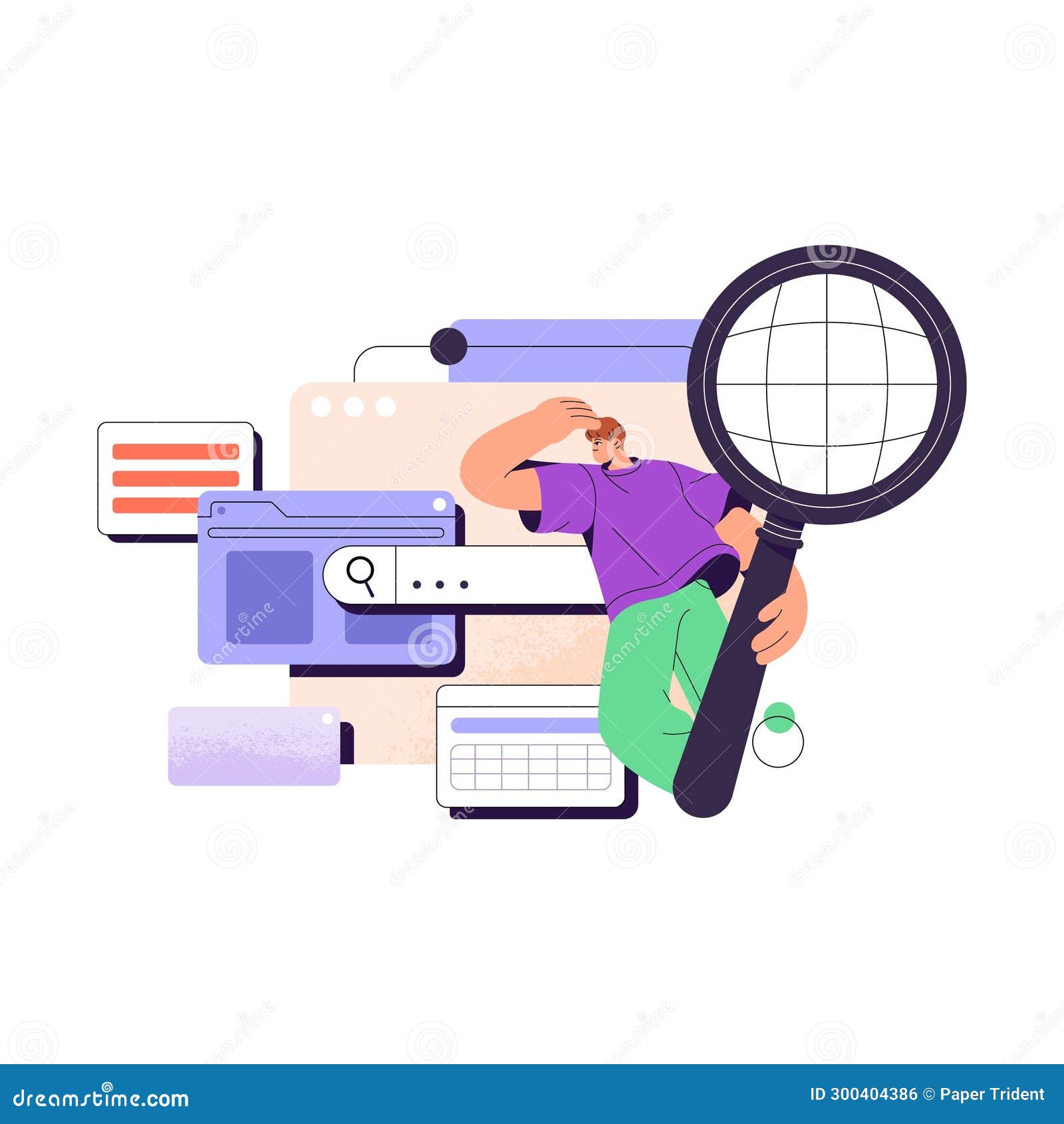 people using search engine, string to find information. user explore online content in internet browser. seo analysis