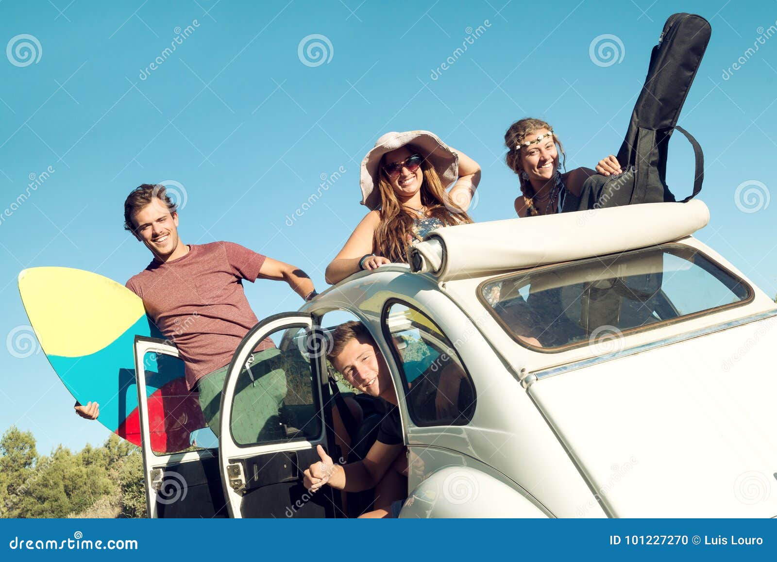 People on vacations stock photo. Image of friends, cabriolet 101227270