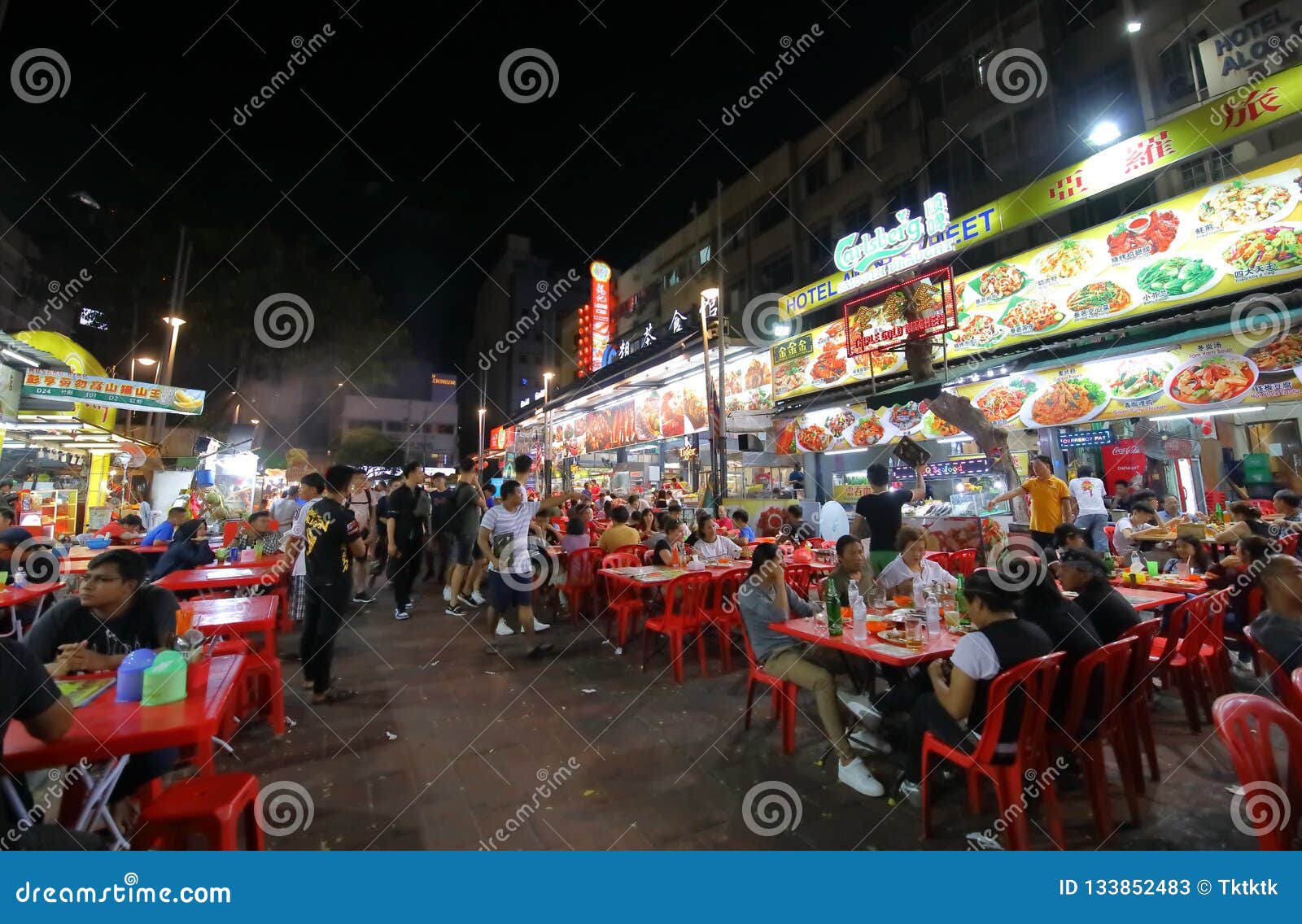 Street Night Market Kuala Lumpur Malaysia Editorial Stock Photo - Image