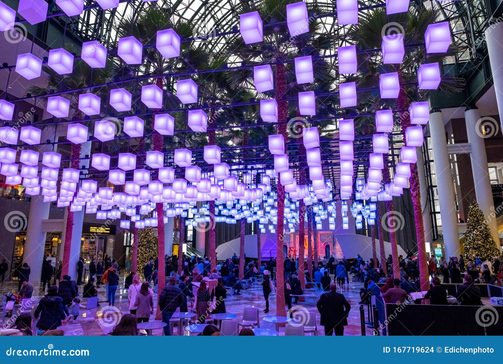 People Waiting For The Performing Art In The Winter Garden At