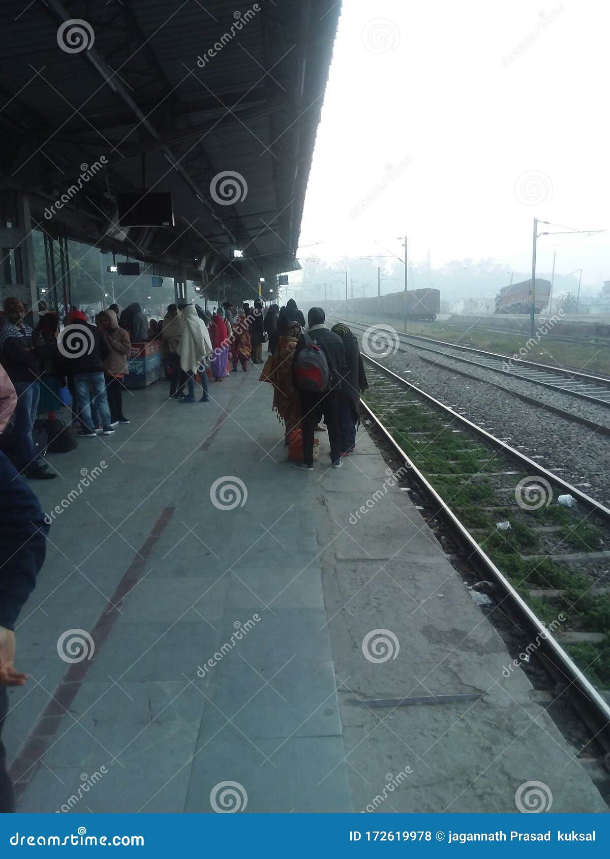 People Waiting at Platform Roorkee India Editorial Stock Photo - Image
