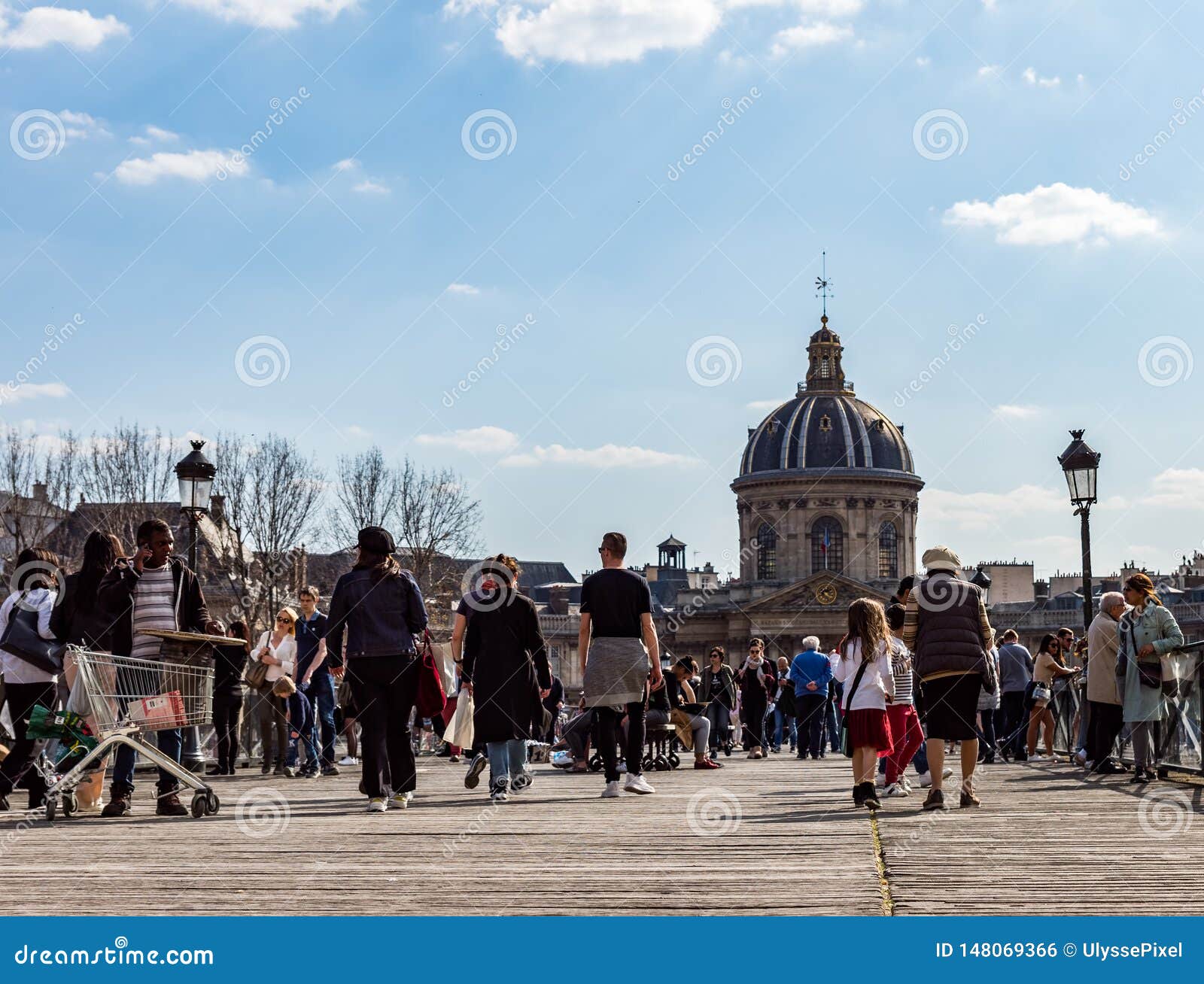 A Walk Across The Pont des Arts, Paris 