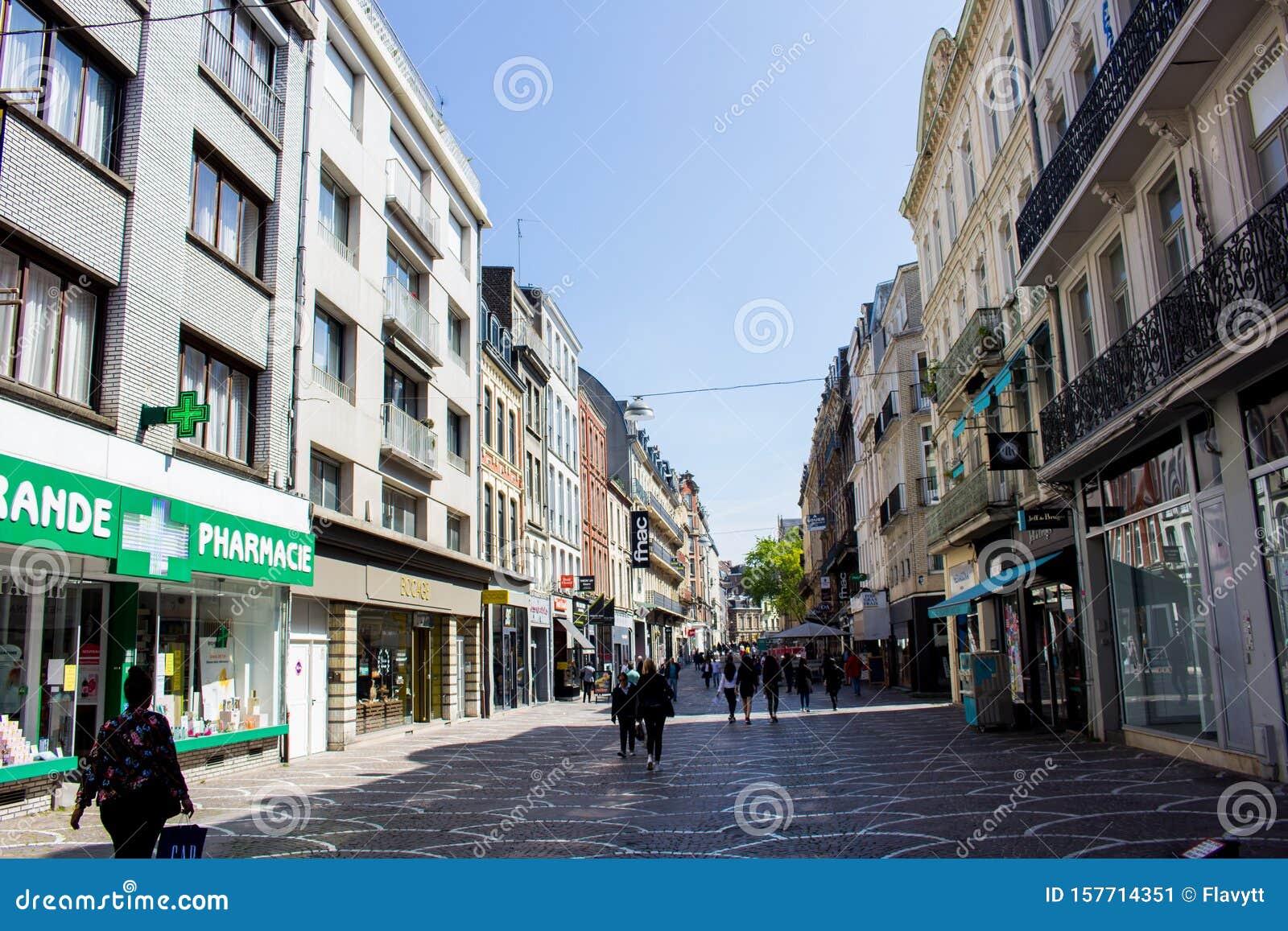 People Walking on the Streets of Lille, France Editorial Photo - Image ...