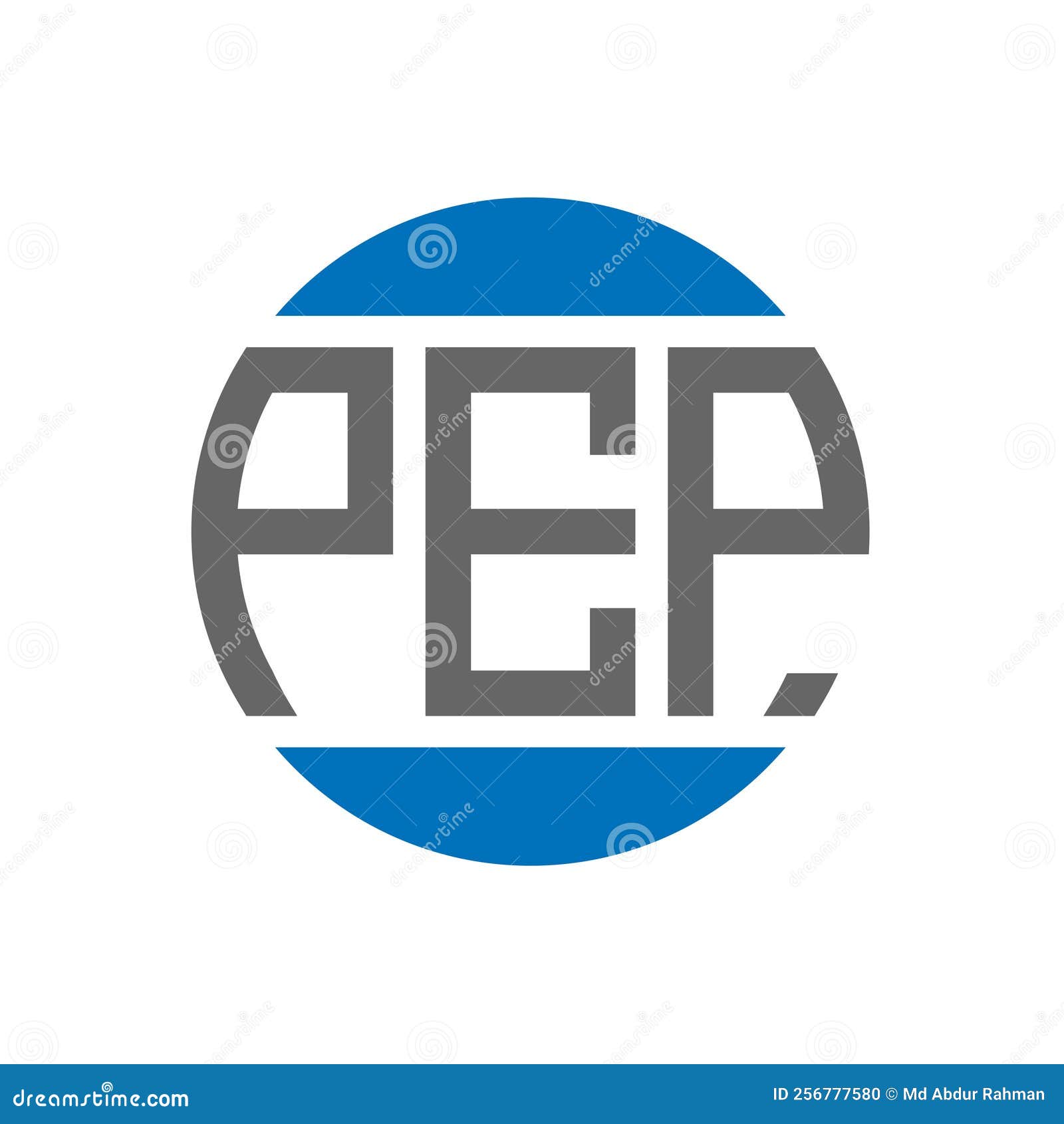 pep letter logo  on white background. pep creative initials circle logo concept. pep letter 