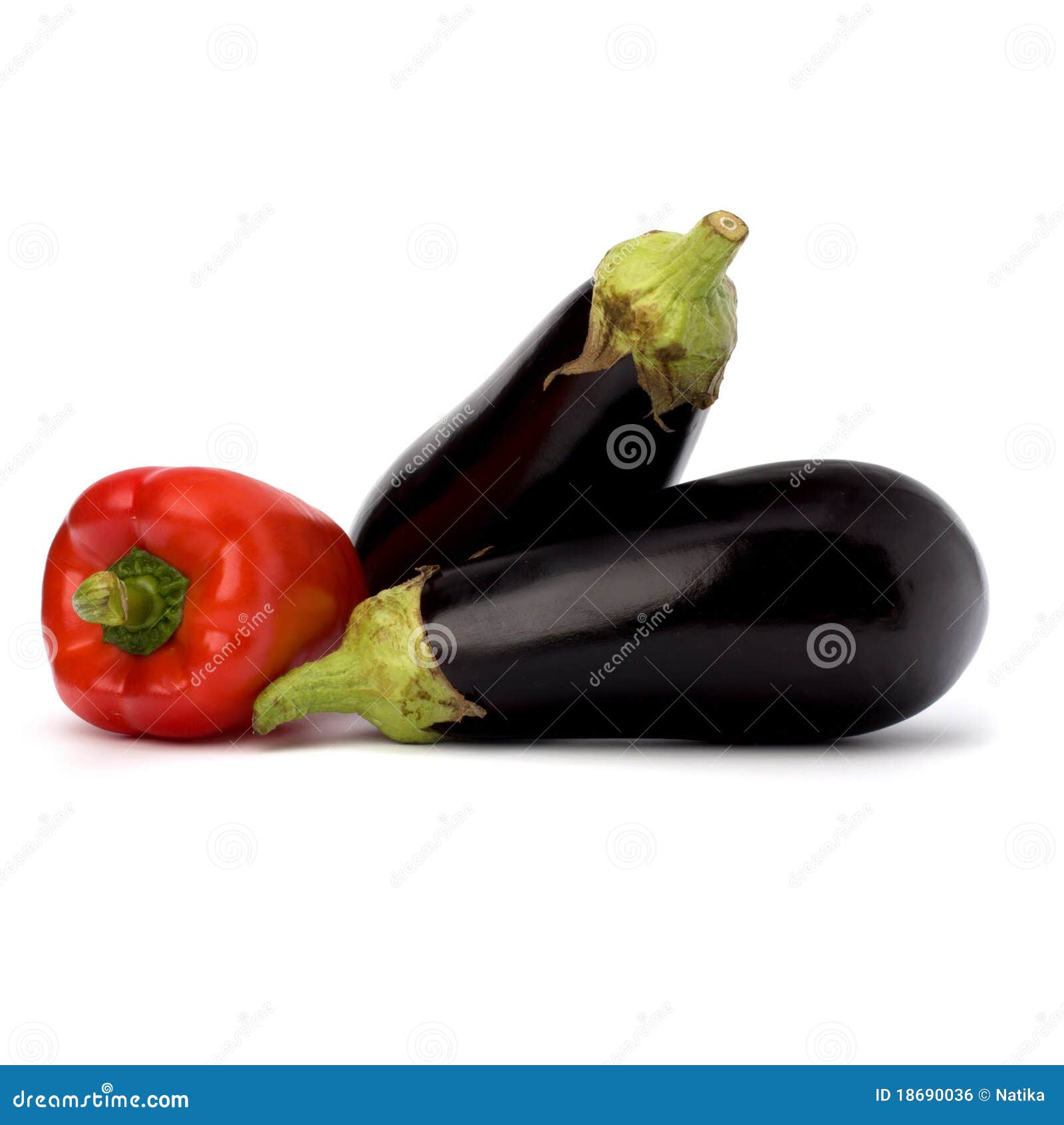 Pepper and eggplant stock photo. Image of paprika, healthy 18690036