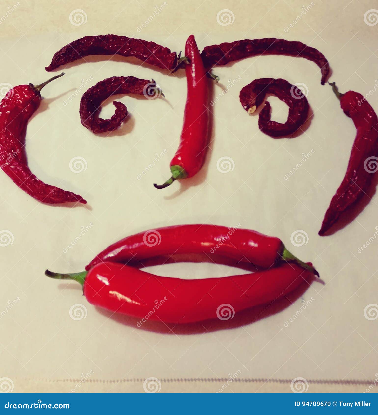 Pepper face stock photo. Image of nose, facial, features 94709670