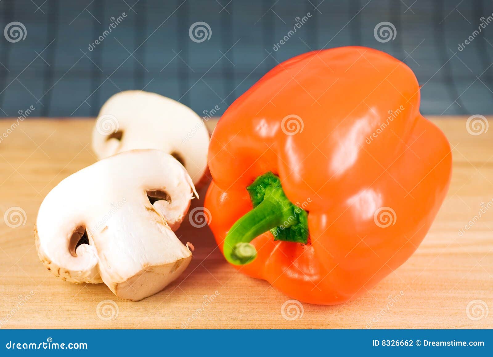 Pepper and mushrooms stock photo. Image of ingredient 8326662