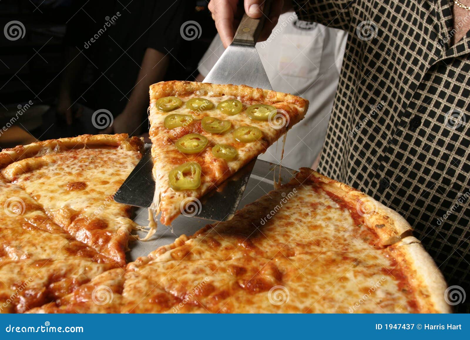 Pepper Pizza Piece Pie stock image. Image of serve, fresh 1947437