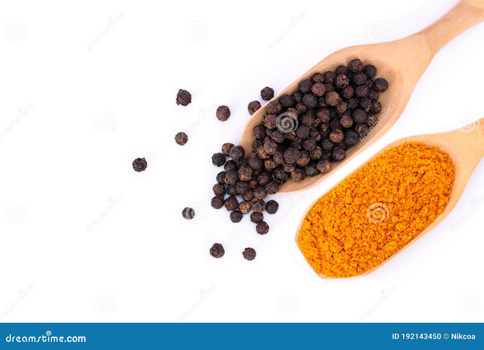 Curcumin Powder Tumeric Ground, Turmeric, Curcuma and Black Pepper Corn