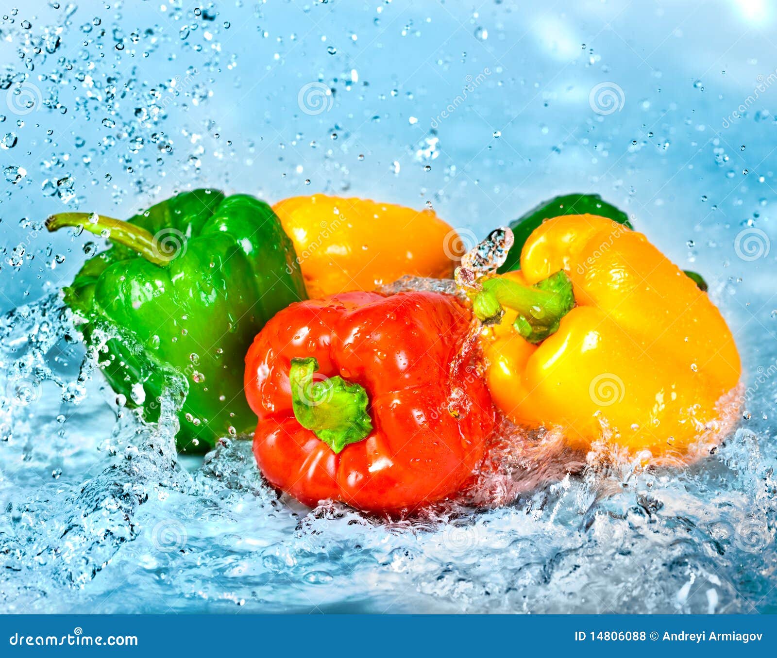 Pepper and water stock photo. Image of ripple, freshness 14806088
