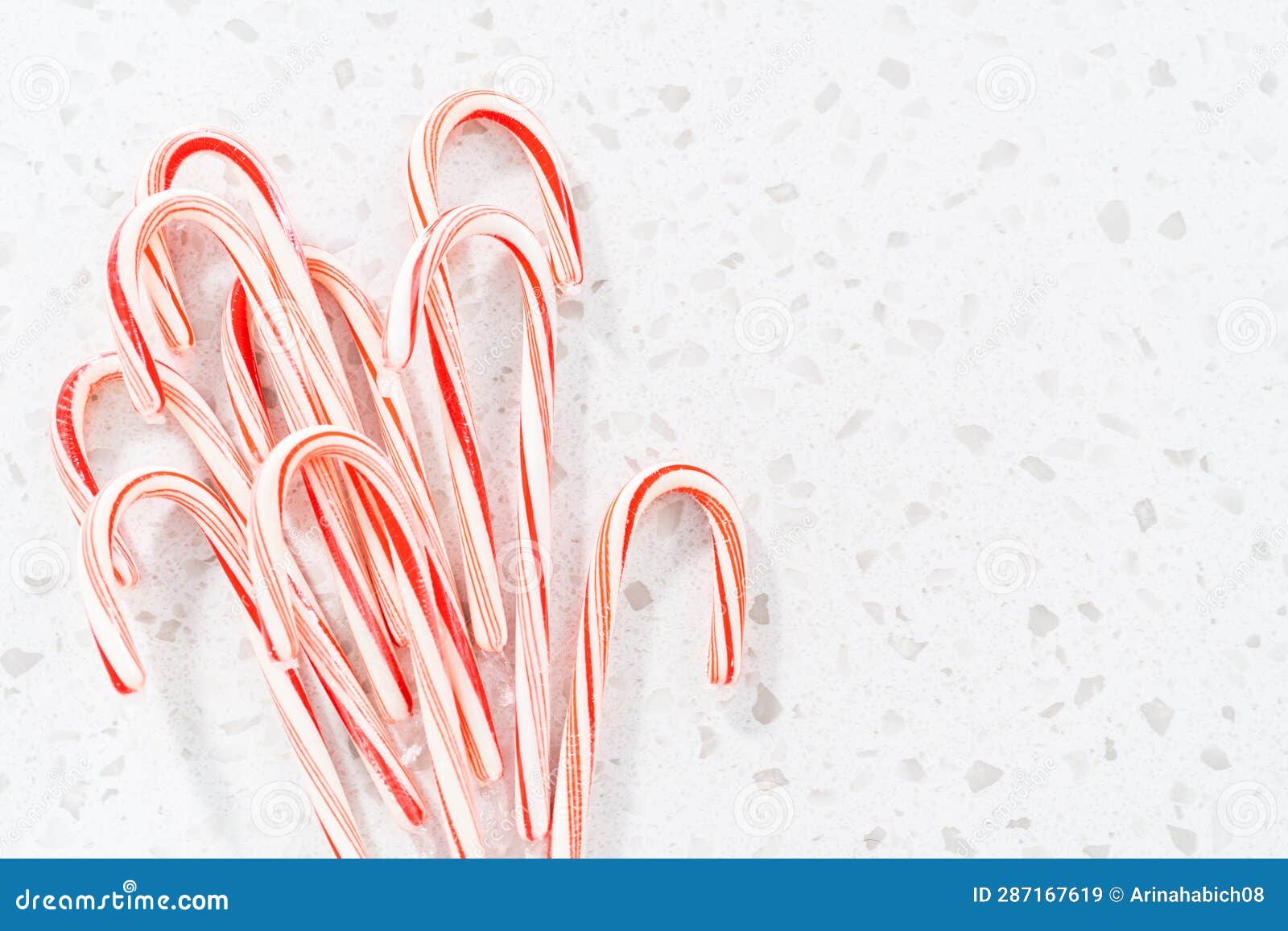 Peppermint Candy Cane stock image. Image of dessert 287167619