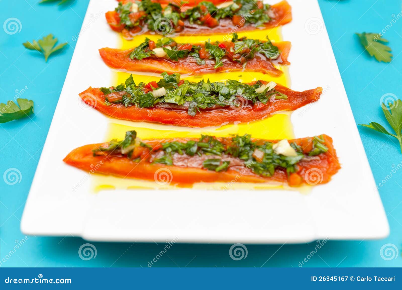 Pepperoni with anchovies stock image. Image of grilled 26345167