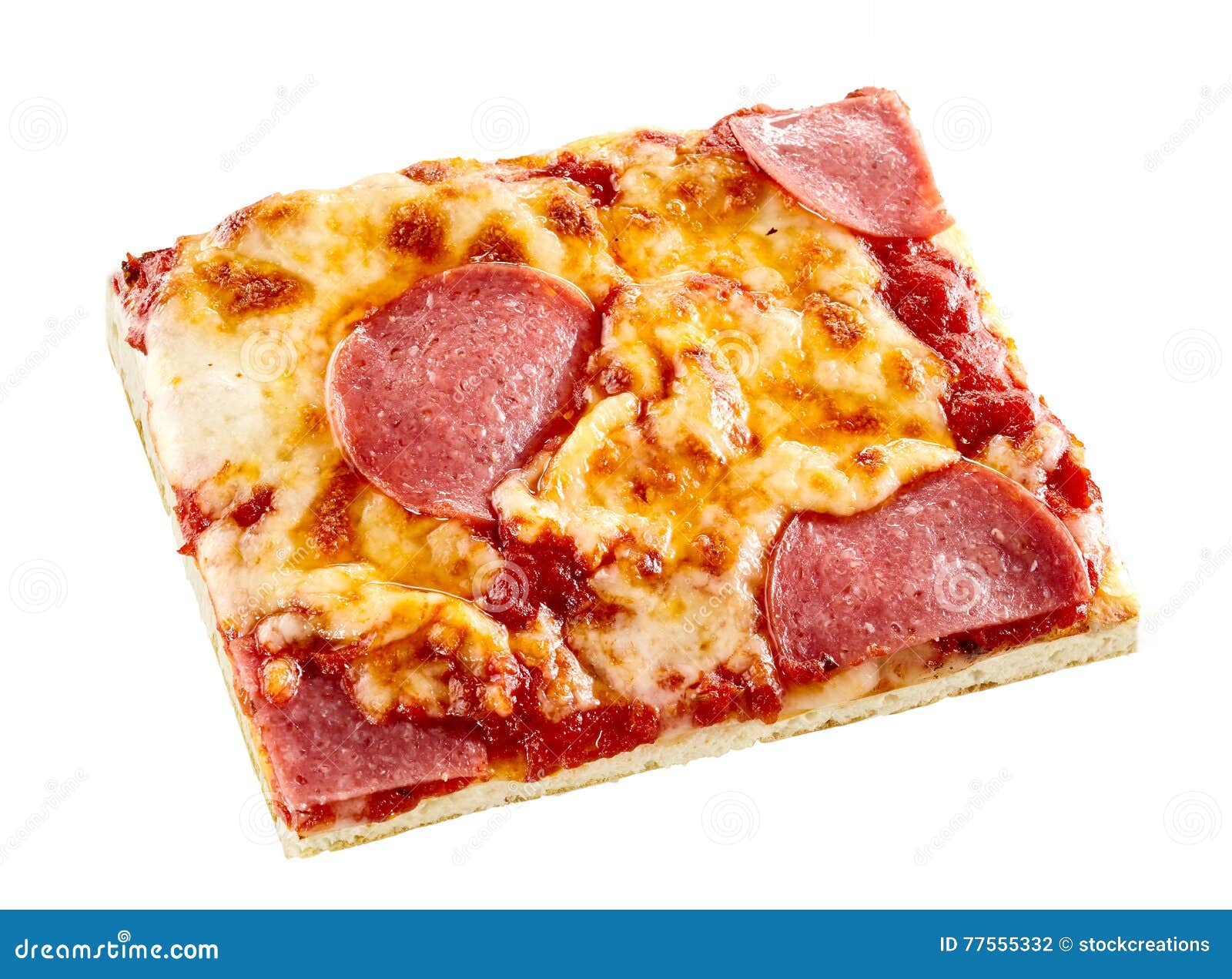 Pepperoni Italian Pizza on a Thin Pie Crust Stock Photo Image of