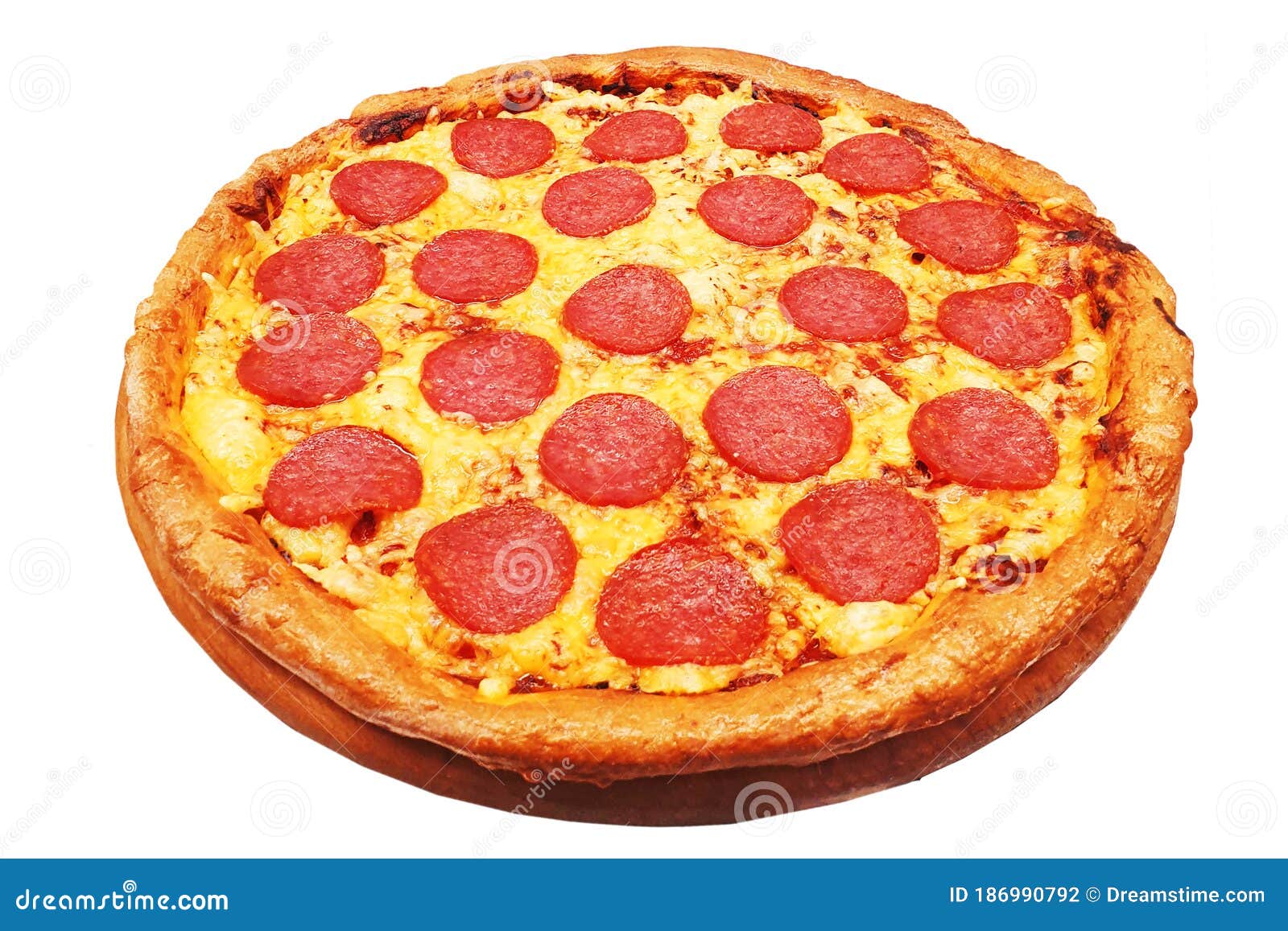 Pepperoni Pizza Ads with Delicious Ingredients Fast Food Stock Photo ...