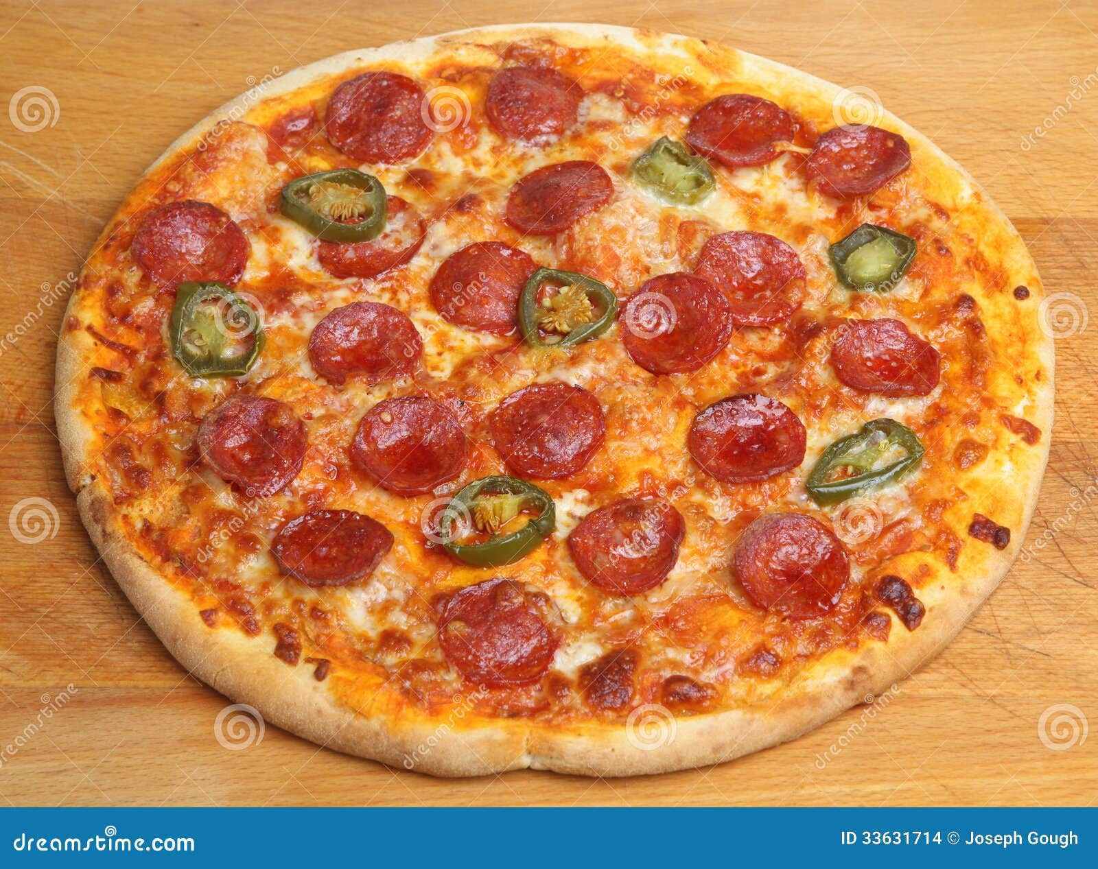 Pepperoni Pizza Stock Images Image 33631714