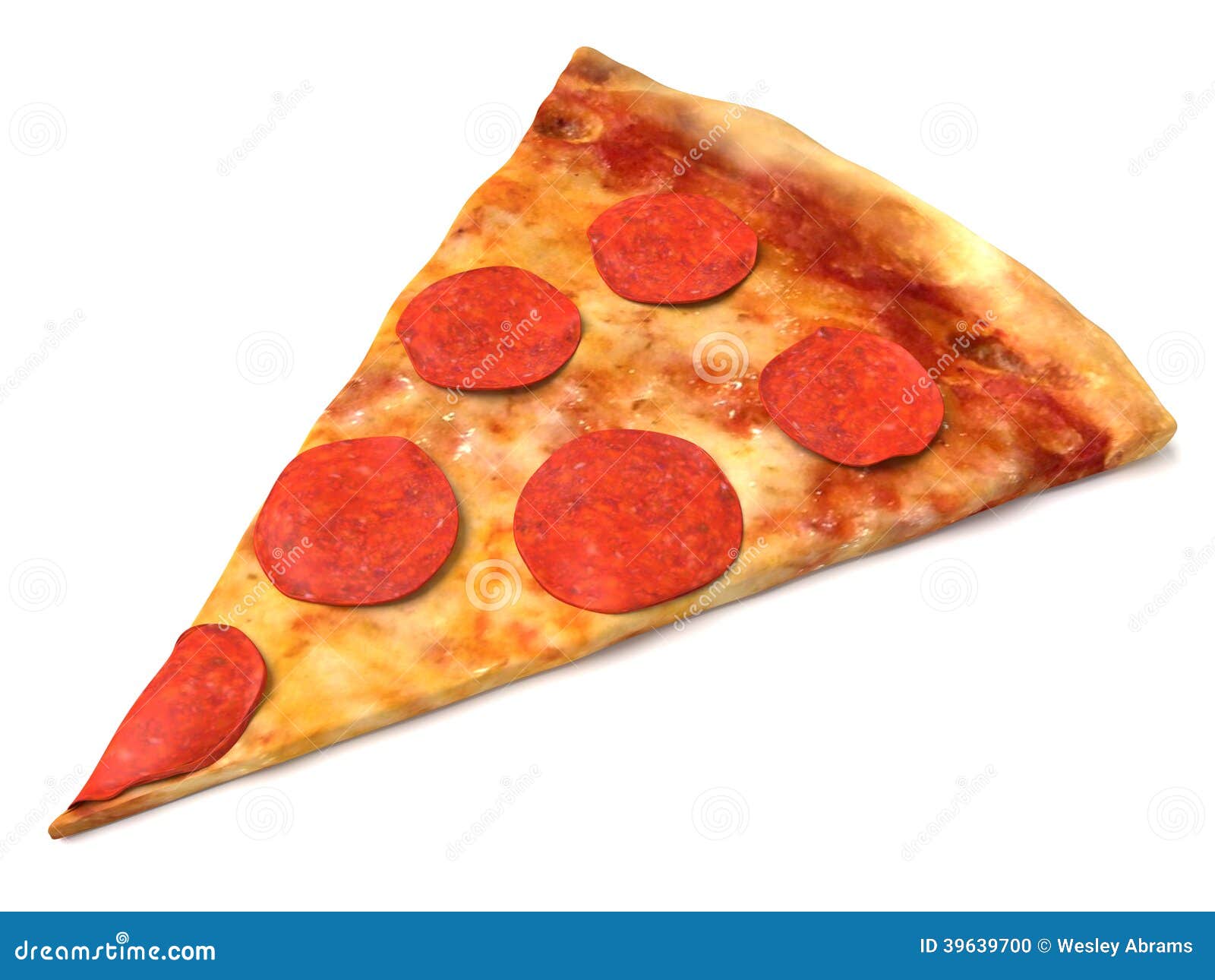 Pepperoni Pizza Slice stock illustration. Illustration of pepperoni 39639700